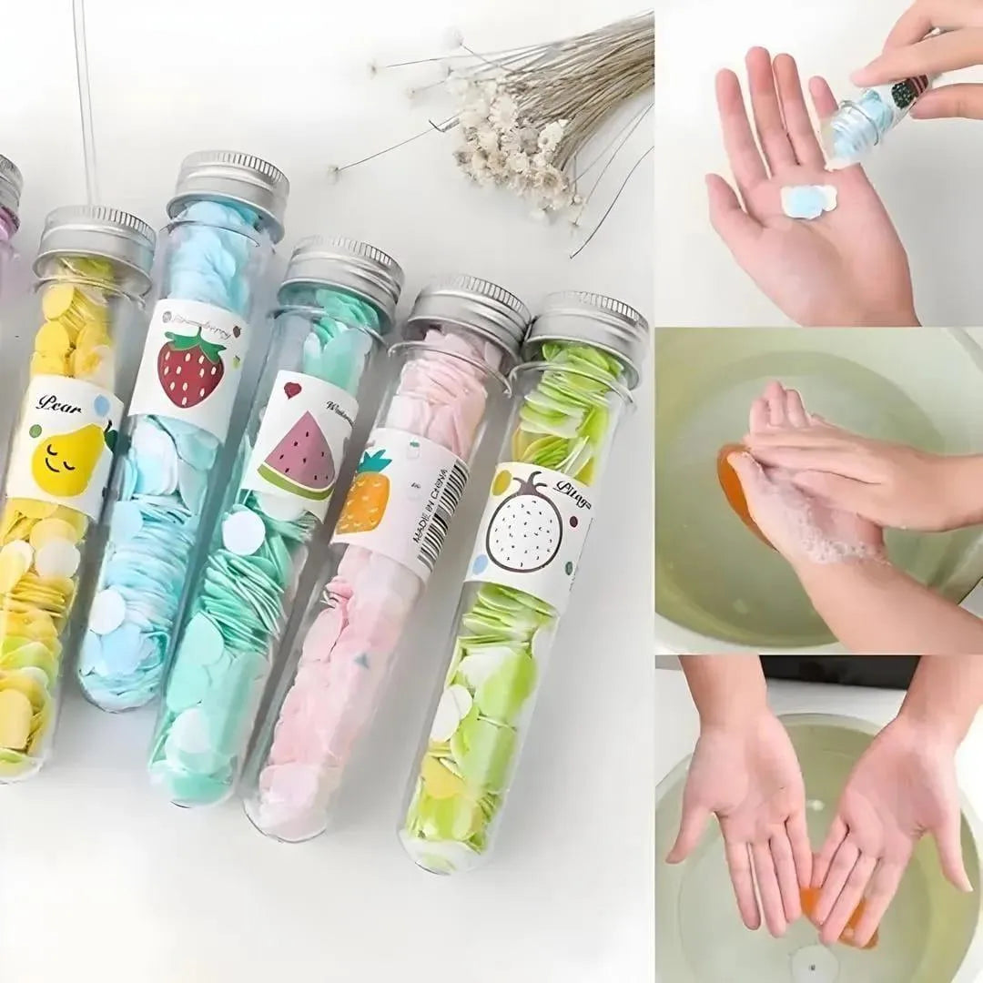 Multicolor Scented Paper Soap Tubes Pack of 6