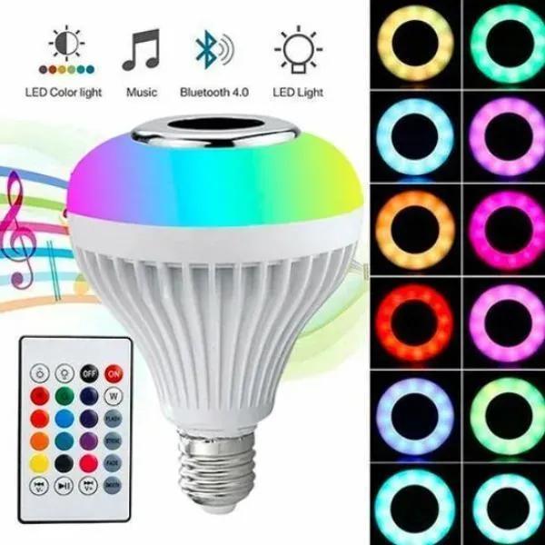 Rechargeable Bluetooth LED Music Light with Remote Control Multicolor