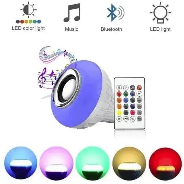 Rechargeable Bluetooth LED Music Light with Remote Control Multicolor