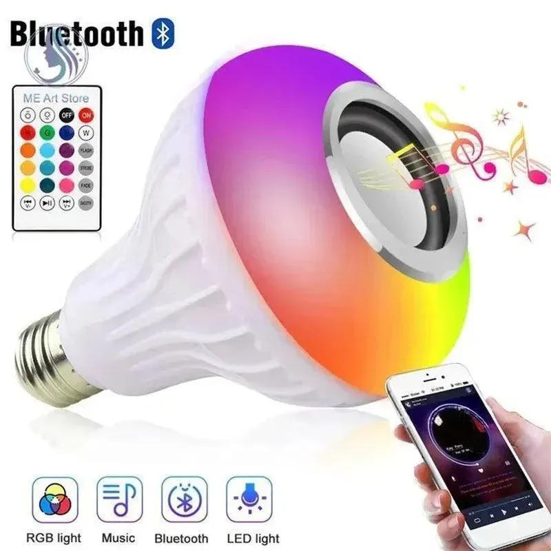 Rechargeable Bluetooth LED Music Light with Remote Control Multicolor