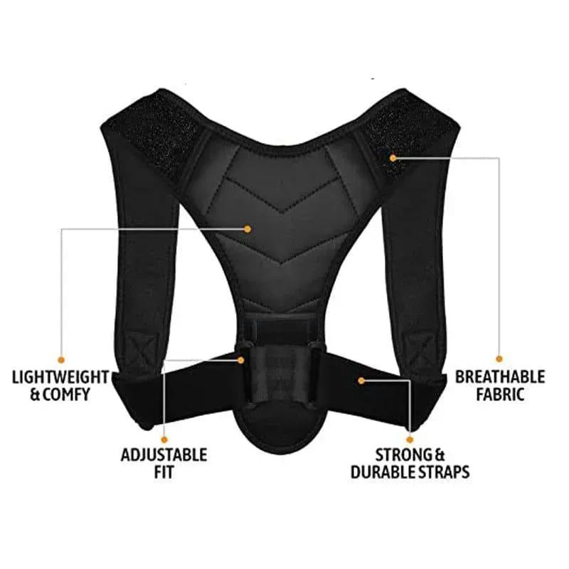 Portable Posture Corrector Belt Black Large Size