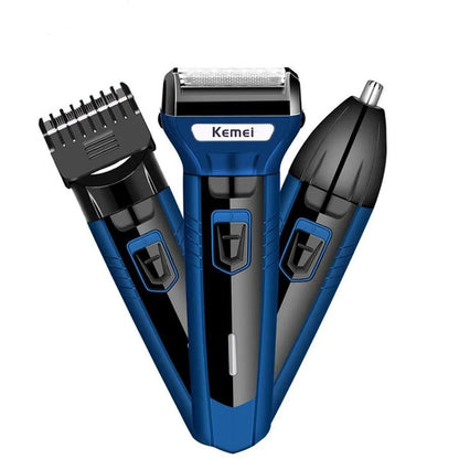 High Quality 3 In 1 Electric Foil Shaver Rechargeable Cordless Hair Clipper Beard Nose Hair Trimmer Razor Grooming Kit