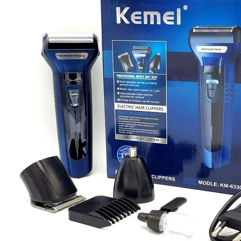High Quality 3 In 1 Electric Foil Shaver Rechargeable Cordless Hair Clipper Beard Nose Hair Trimmer Razor Grooming Kit