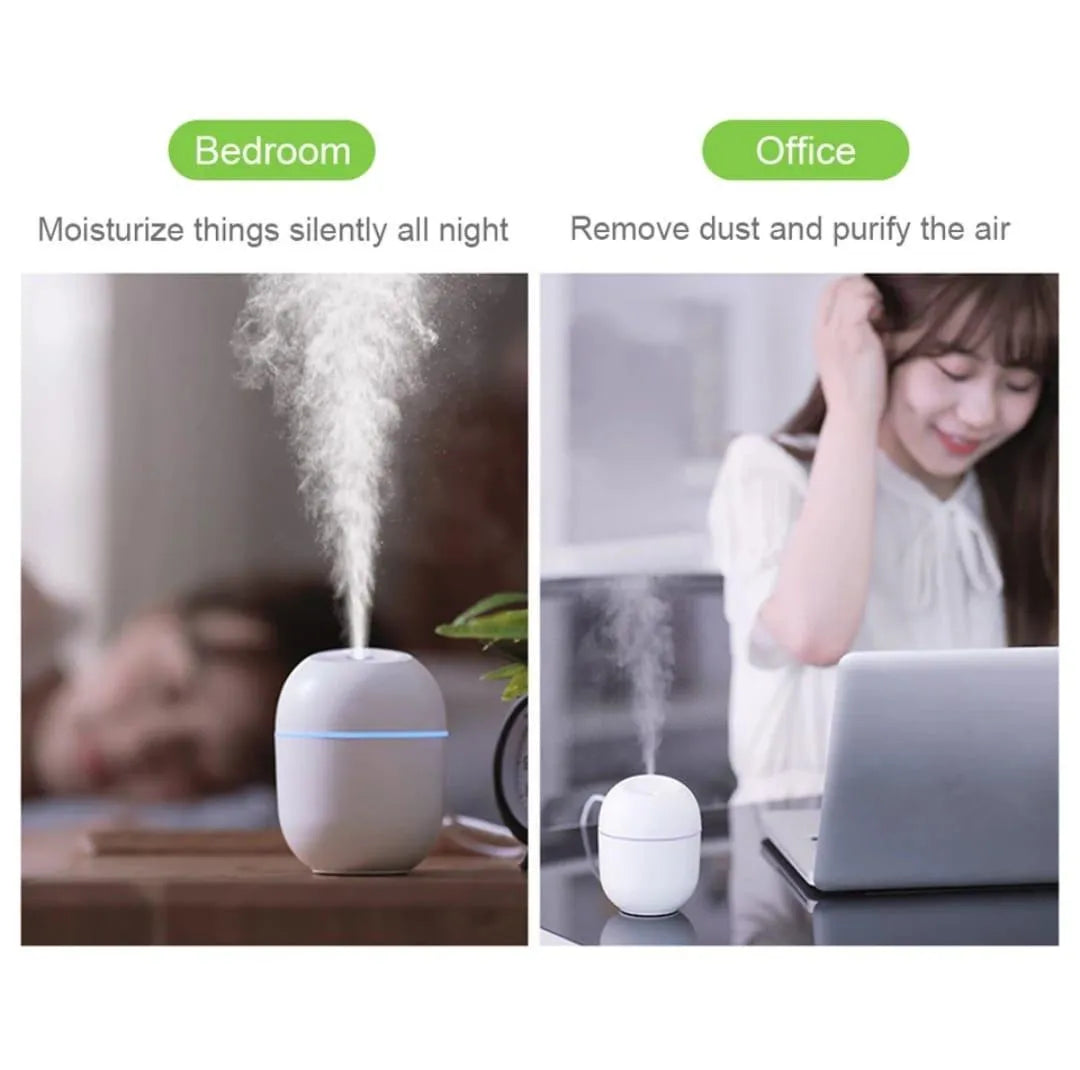 Portable Car Air Humidifier with LED Night Lamp