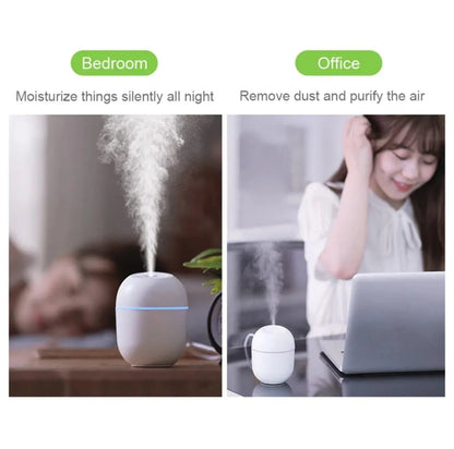 Portable Car Air Humidifier with LED Night Lamp