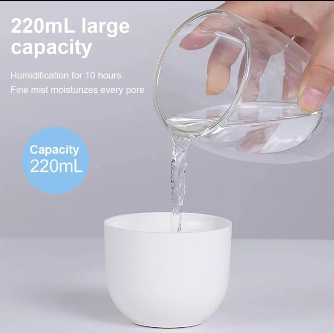 Portable Car Air Humidifier with LED Night Lamp