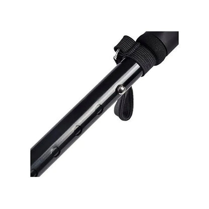 Folding LED Walking Stick Black Portable for Elderly