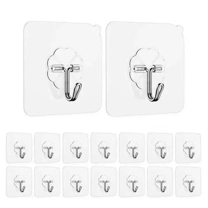 Waterproof Wall Hooks 10Pcs ABS Plastic Home Essentials