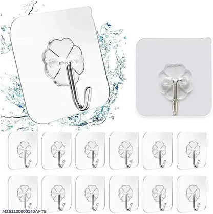 Waterproof Wall Hooks 10Pcs ABS Plastic Home Essentials