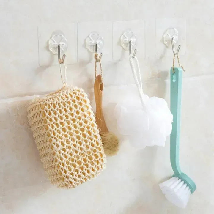 Waterproof Wall Hooks 10Pcs ABS Plastic Home Essentials