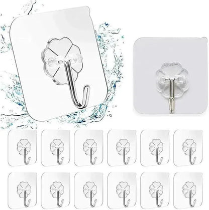 Waterproof Wall Hooks 10Pcs ABS Plastic Home Essentials