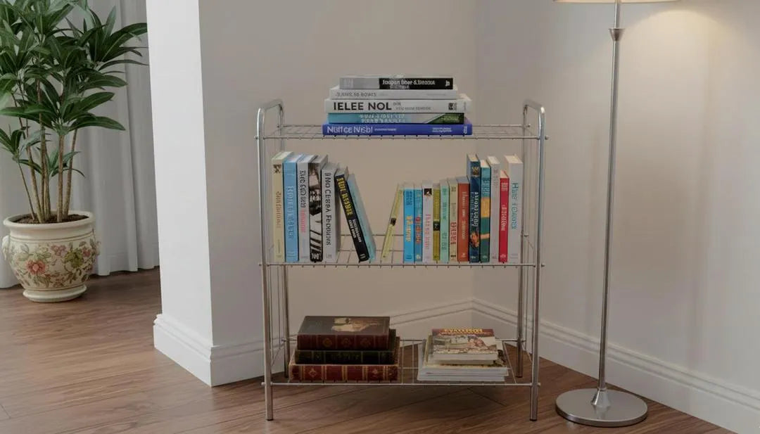 Stainless Steel 3-Tier Shoe Rack Silver