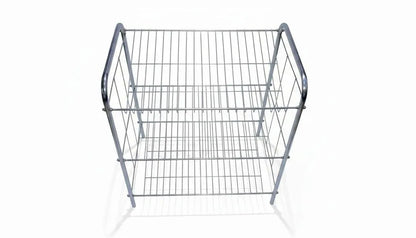 Stainless Steel 3-Tier Shoe Rack Silver