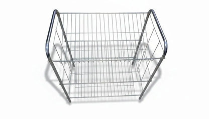Stainless Steel 3-Tier Shoe Rack Silver