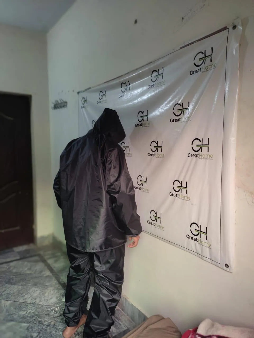2 Pcs Parachute Rainsuit