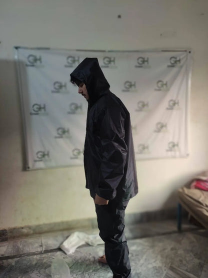 2 Pcs Parachute Rainsuit