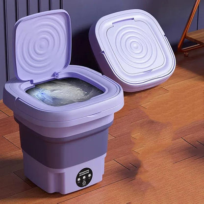 Portable Mini Washing Machine Purple Rechargeable ABS