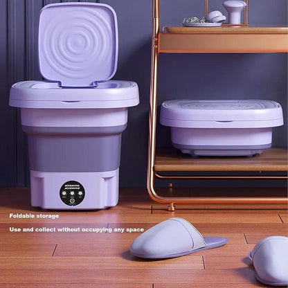 Portable Mini Washing Machine Purple Rechargeable ABS